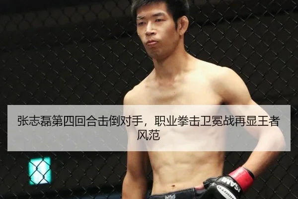 张志磊第四回合击倒对手，职业拳击卫冕战再显王者风范